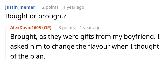 Ice cream thief prank discussion about changing flavor as a surprise in a Reddit thread exchange. Ice cream thief prank discussion about changing flavor as a surprise in a Reddit thread exchange.