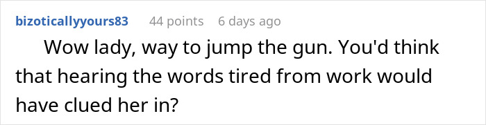 Comment on child services concern, highlighting misinterpretation. Comment on child services concern, highlighting misinterpretation.