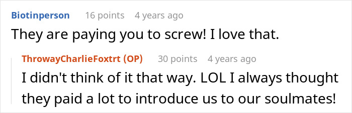 Chat exchange about affair partners finding soulmates through unexpected circumstances. Chat exchange about affair partners finding soulmates through unexpected circumstances.