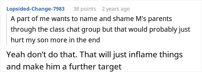 Reddit user discusses repercussions of publicly naming parents over excluding 8YO from party. Reddit user discusses repercussions of publicly naming parents over excluding 8YO from party.