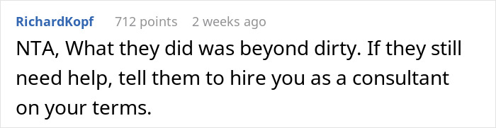 Reddit comment criticizing a company's unethical employee treatment. Reddit comment criticizing a company's unethical employee treatment.