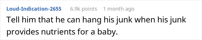 Comment on breastfeeding discussion, humorous reply about nutrient provision by user Loud-Indication-2655. Comment on breastfeeding discussion, humorous reply about nutrient provision by user Loud-Indication-2655.