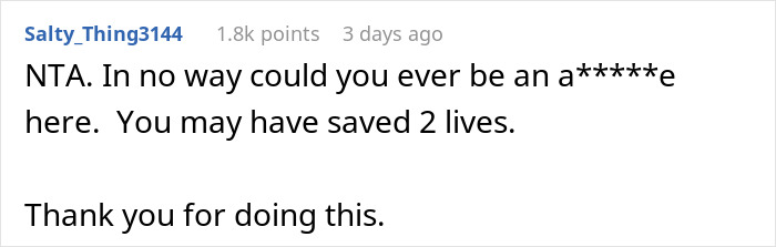 Comment supporting a woman warning about ex’s criminal record, praising her action. Comment supporting a woman warning about ex’s criminal record, praising her action.
