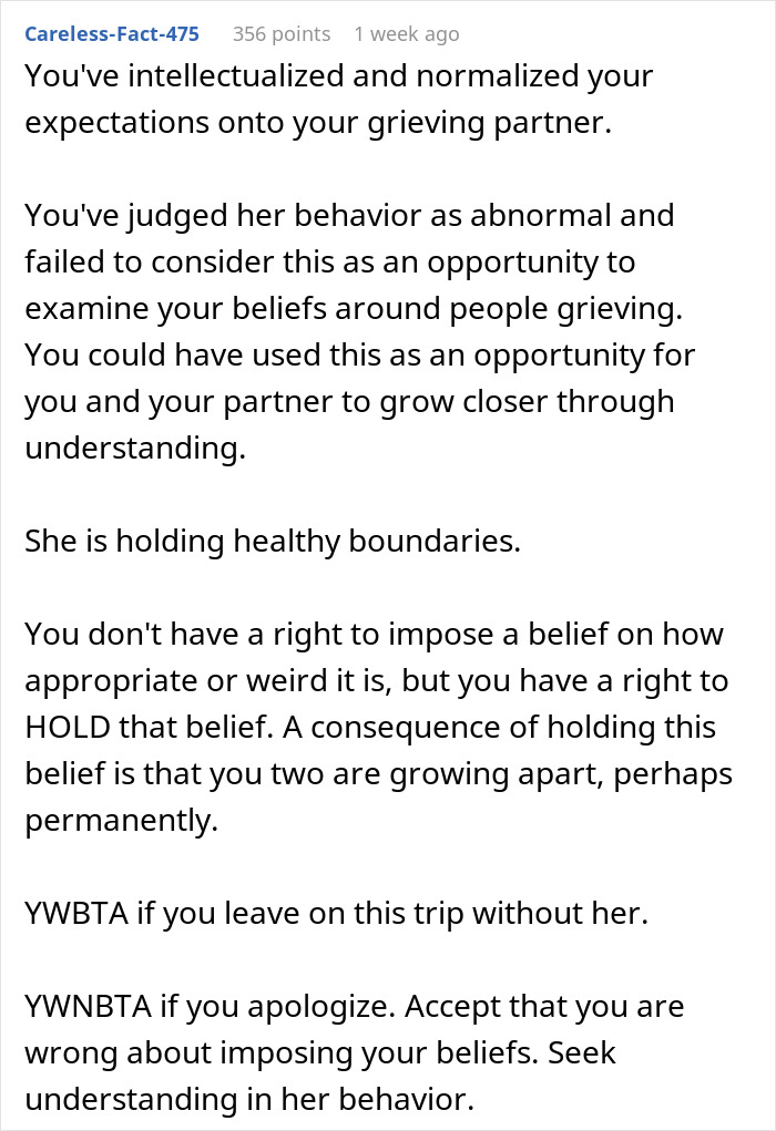 Text post discussing beliefs and boundaries when grieving a dog's ashes. Text post discussing beliefs and boundaries when grieving a dog's ashes.