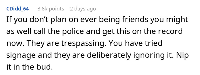 “This Is Not A Driveway”: Woman Prepares A Boulder-Sized Reality Check For Jerk Neighbors “This Is Not A Driveway”: Woman Prepares A Boulder-Sized Reality Check For Jerk Neighbors