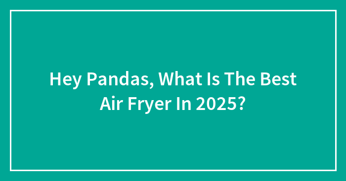 Hey Pandas, What Is The Best Air Fryer In 2025? (Closed)