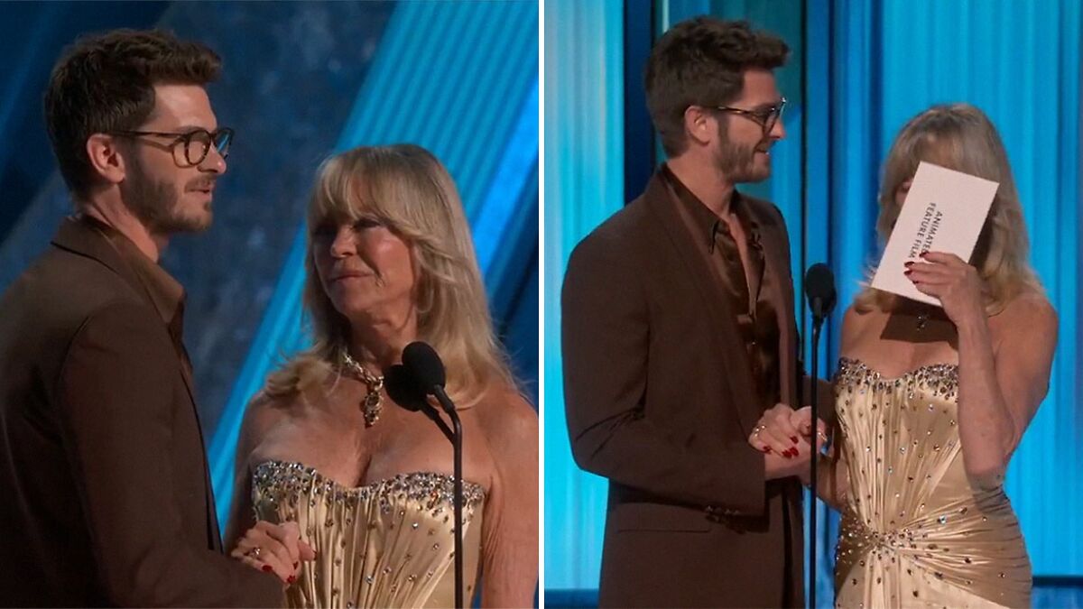 Andrew Garfield Thanks Goldie Hawn At Oscars, Brings Her To Tears For Comforting His Late Mom