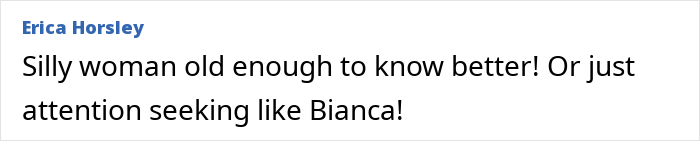 Comment criticizing Julia Fox replicating Bianca Censori's style for attention. Comment criticizing Julia Fox replicating Bianca Censori's style for attention.