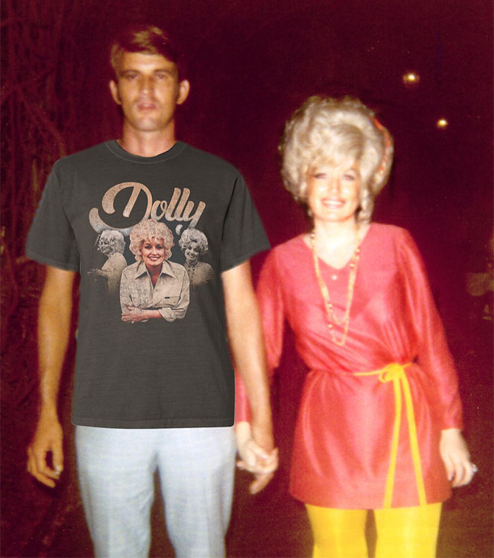 Dolly Parton and Carl Thomas Dean walking hand in hand, showcasing a lasting love story. Dolly Parton and Carl Thomas Dean walking hand in hand, showcasing a lasting love story.