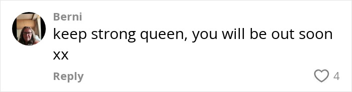 Comment supporting viral "Mom On The Run" about her situation in Thailand, with user Berni's profile picture visible. Comment supporting viral "Mom On The Run" about her situation in Thailand, with user Berni's profile picture visible.