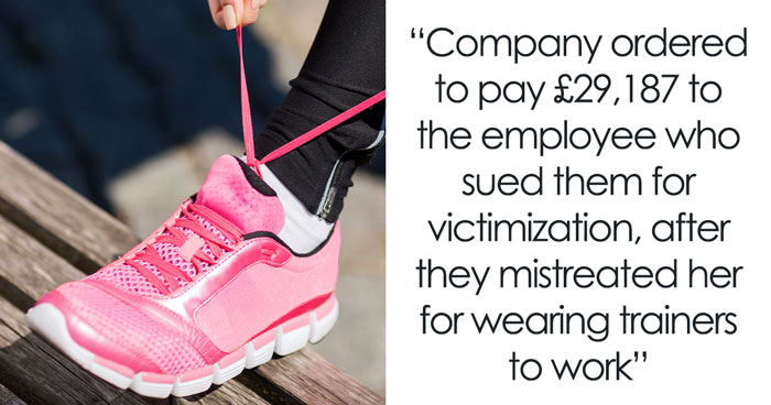 Woman Fired For Wearing Sneakers At Work Like Everyone Else, Sues And Wins £30K, Sparks Debate Online