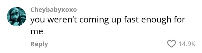 Social media comment reacting to viral sewage sea foam stunt, user Cheybabyxoxo replying. Social media comment reacting to viral sewage sea foam stunt, user Cheybabyxoxo replying.