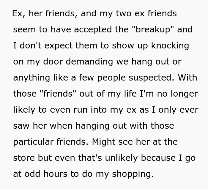 Text describing a man's decision to distance from friends after their reaction to his new relationship. Text describing a man's decision to distance from friends after their reaction to his new relationship.
