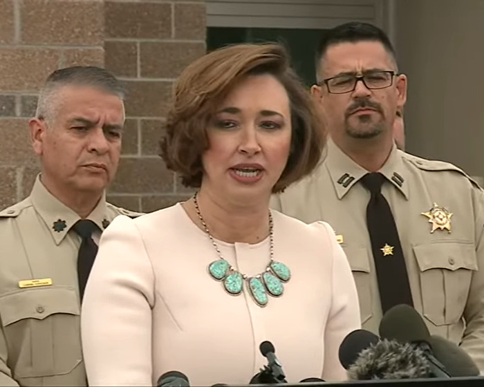 Dr. Heather Jarrell, New Mexico’s chief medical investigator, speaks at a press conference related to the autopsy report and cause of death involving rats. Dr. Heather Jarrell, New Mexico’s chief medical investigator, speaks at a press conference related to the autopsy report and cause of death involving rats.