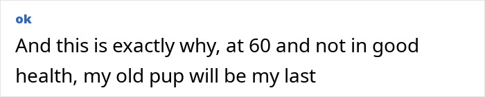 Text message discussing age, health, and decision about last dog, related to Gene Hackman's dog Zinna. Text message discussing age, health, and decision about last dog, related to Gene Hackman's dog Zinna.