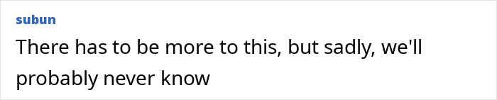 Comment by user subun expressing uncertainty about undisclosed details. Comment by user subun expressing uncertainty about undisclosed details.