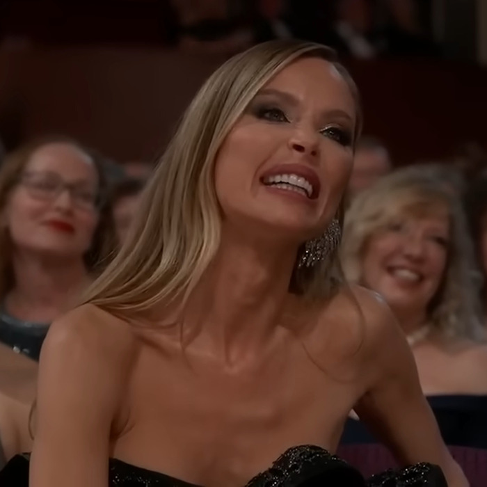 Georgina Chapman in audience at Oscars. Georgina Chapman in audience at Oscars.