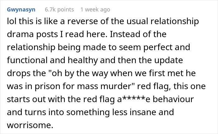 Reddit comment referring to relationship drama involving religion, discussing perceived red flags and concerns. Reddit comment referring to relationship drama involving religion, discussing perceived red flags and concerns.