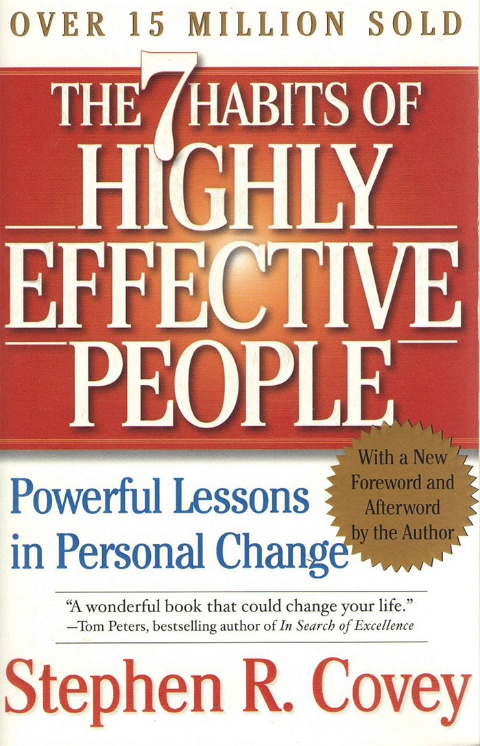 Cover of "The 7 Habits of Highly Effective People" by Stephen R. Covey. Cover of "The 7 Habits of Highly Effective People" by Stephen R. Covey.