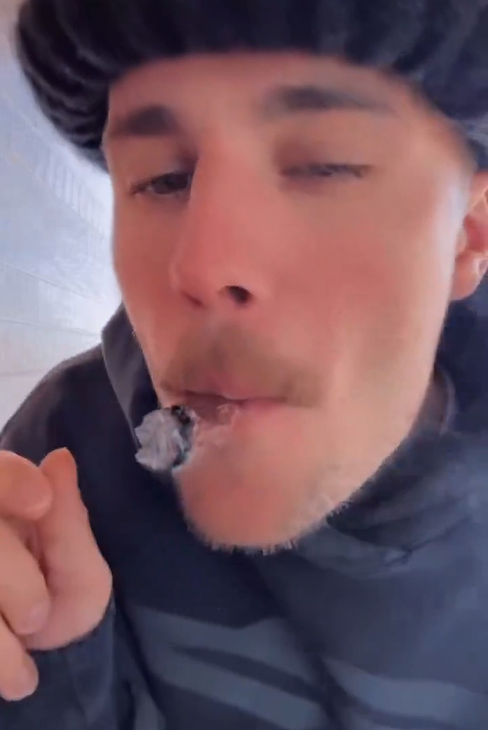 Justin Bieber in a black jacket appears in close-up, focusing on concerns about behavior. Justin Bieber in a black jacket appears in close-up, focusing on concerns about behavior.