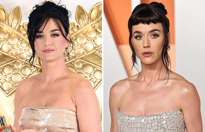 Woman in a strapless dress, showcasing weight loss transformation at two events. Woman in a strapless dress, showcasing weight loss transformation at two events.