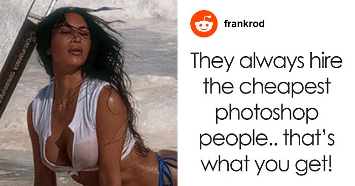 People Accuse Kim Kardashian Of Photoshop Fail In New Bikini Pics: “3rd Pic Obviously”