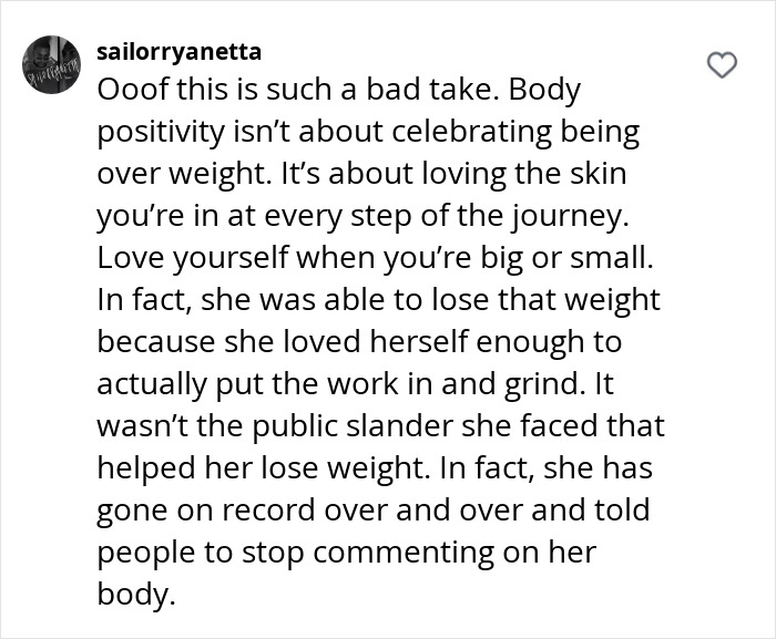 Text discussing body positivity and obesity, emphasizing self-love at any size. Text discussing body positivity and obesity, emphasizing self-love at any size.