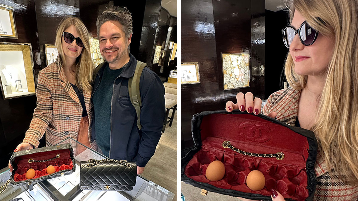 The Most Luxurious And Hilarious Accessory Of The Season: An Egg Purse, Created By This Duo