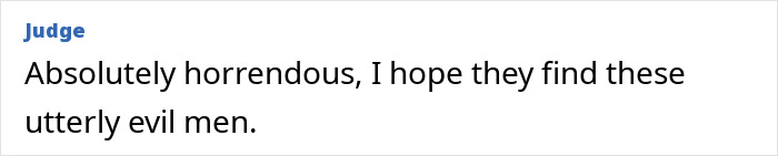 Text comment expressing disgust and hope for finding those responsible for the model's suffering in Dubai. Text comment expressing disgust and hope for finding those responsible for the model's suffering in Dubai.