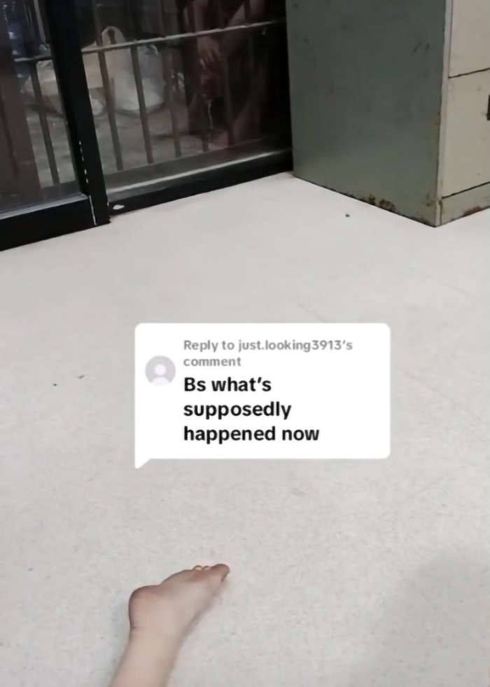 A bare foot on a tiled floor with a comment overlay discussing current events related to UK expats. A bare foot on a tiled floor with a comment overlay discussing current events related to UK expats.