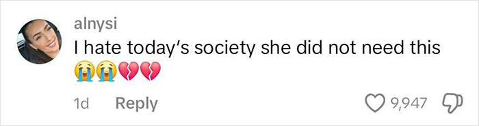 Comment criticizing rhinoplasty with sad and broken heart emojis, expressing frustration with societal pressures. Comment criticizing rhinoplasty with sad and broken heart emojis, expressing frustration with societal pressures.