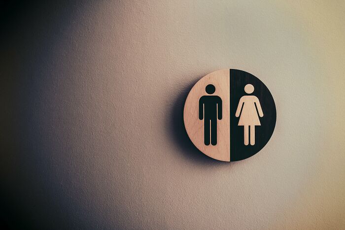 Gender symbols on a restroom sign, illustrating one of the 21 daily symbols often seen but not always understood. Gender symbols on a restroom sign, illustrating one of the 21 daily symbols often seen but not always understood.