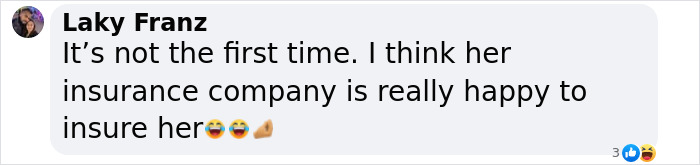 Comment discussing Kim Kardashian diamond insurance, featuring emojis. Comment discussing Kim Kardashian diamond insurance, featuring emojis.