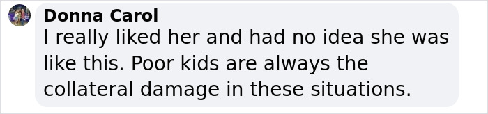 Comment by Donna Carol on Taylor Swift's godson's situation, expressing concern for affected kids. Comment by Donna Carol on Taylor Swift's godson's situation, expressing concern for affected kids.