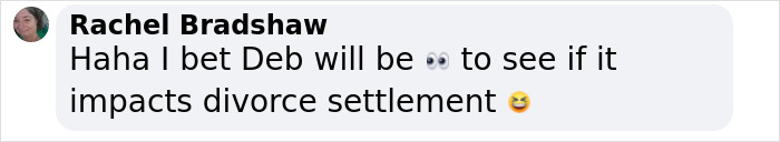 Comment mentioning Hugh Jackman in a legal drama context with playful emojis. Comment mentioning Hugh Jackman in a legal drama context with playful emojis.