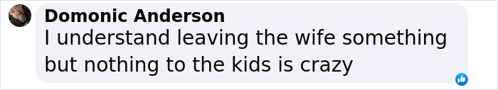 Comment about leaving fortune to wife, not kids, sparking debate on inheritance decisions. Comment about leaving fortune to wife, not kids, sparking debate on inheritance decisions.