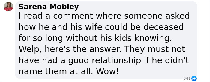 Social media comment discussing Gene Hackman's fortune left to wife, not kids. Social media comment discussing Gene Hackman's fortune left to wife, not kids.