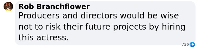 Comment discussing risks of hiring actress Rachel Zegler, related to 'Snow White' production issues. Comment discussing risks of hiring actress Rachel Zegler, related to 'Snow White' production issues.