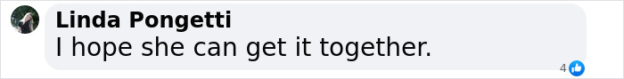 Linda Pongetti's comment on Taylor Swift's godson situation, expressing concern. Linda Pongetti's comment on Taylor Swift's godson situation, expressing concern.