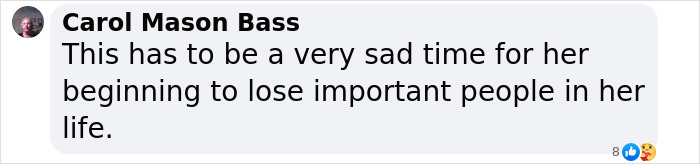 Comment expressing sympathy for Dolly Parton after Carl Thomas Dean's passing. Comment expressing sympathy for Dolly Parton after Carl Thomas Dean's passing.