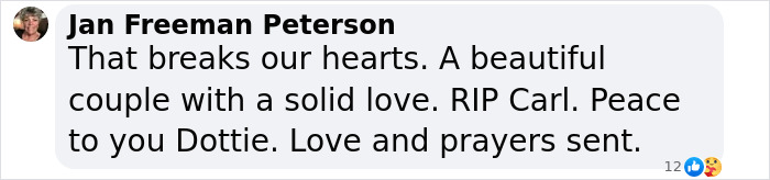 Comment offering condolences on Carl Thomas Dean's passing. Comment offering condolences on Carl Thomas Dean's passing.