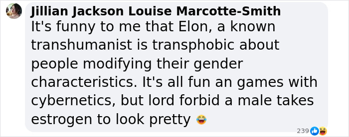 Comment on transhumanism and gender by Jillian Jackson Louise Marcotte-Smith. Comment on transhumanism and gender by Jillian Jackson Louise Marcotte-Smith.