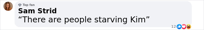 Comment by Sam Strid, addressing Kim Kardashian, focuses on public reaction to alleged diamond stunt. Comment by Sam Strid, addressing Kim Kardashian, focuses on public reaction to alleged diamond stunt.