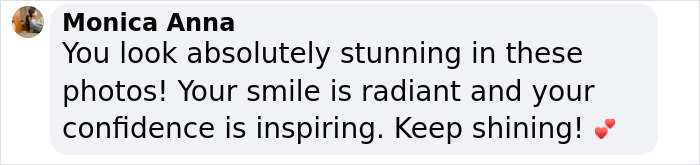 Comment complimenting someone's stunning look and inspiring confidence. Comment complimenting someone's stunning look and inspiring confidence.