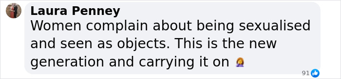 Comment about Sabrina Carpenter's Brit Awards performance, mentioning sexualization. Comment about Sabrina Carpenter's Brit Awards performance, mentioning sexualization.