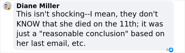 Text exchange about Gene Hackman mystery, discussing assumptions about wife's passing date. Text exchange about Gene Hackman mystery, discussing assumptions about wife's passing date.