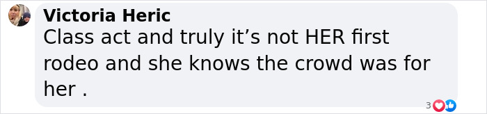 Comment praising Demi Moore as a class act after Oscars loss. Comment praising Demi Moore as a class act after Oscars loss.