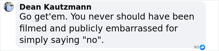 Comment supporting viral flyer who refused her seat, emphasizing backlash and public embarrassment. Comment supporting viral flyer who refused her seat, emphasizing backlash and public embarrassment.