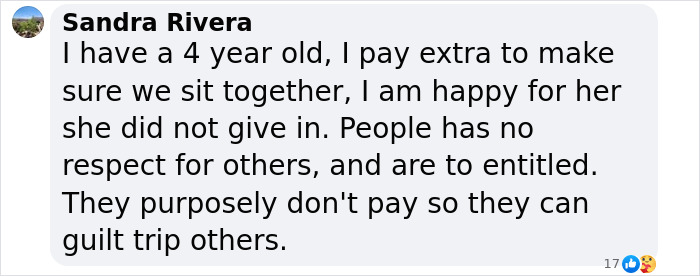 Comment discussing a viral flyer incident about refusing to give up a seat on a plane. Comment discussing a viral flyer incident about refusing to give up a seat on a plane.