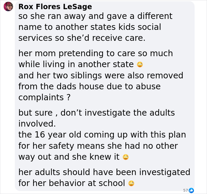 Text exchange about a runaway girl missing for a year, found using a fake name in another state. Text exchange about a runaway girl missing for a year, found using a fake name in another state.